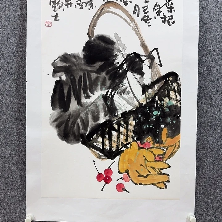 国画靳长年老师手绘作品