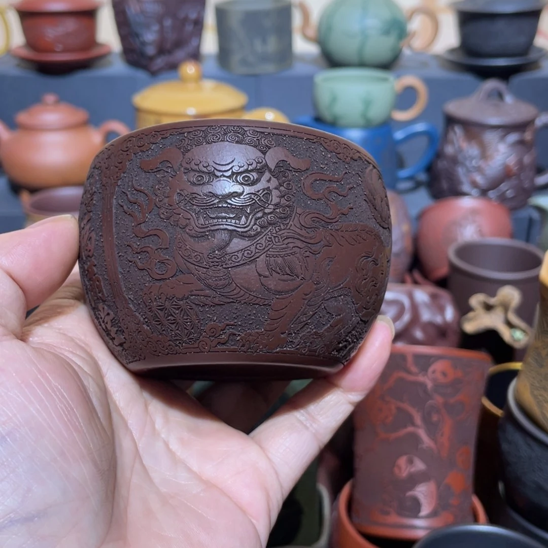 原矿紫砂手工主人杯