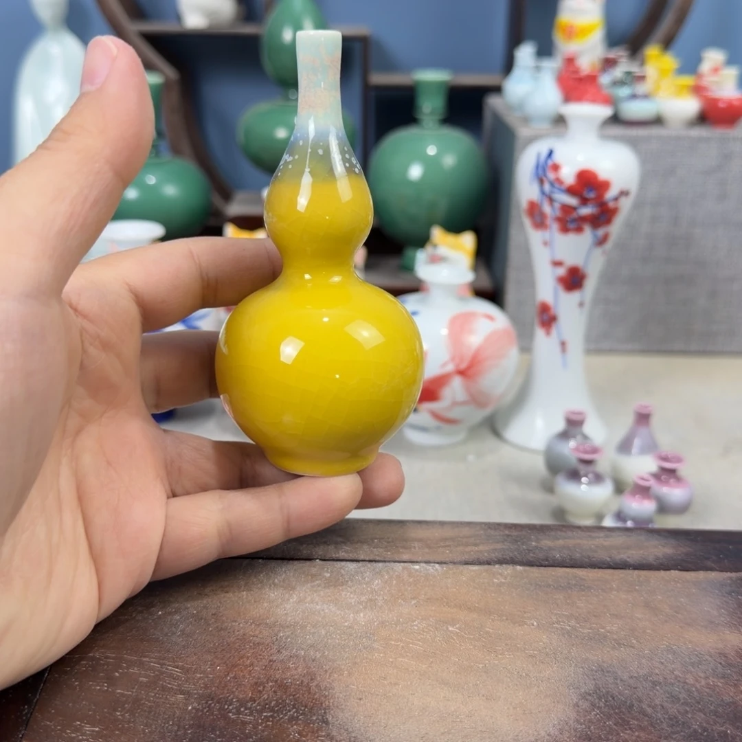 陶瓷手工小花器摆件