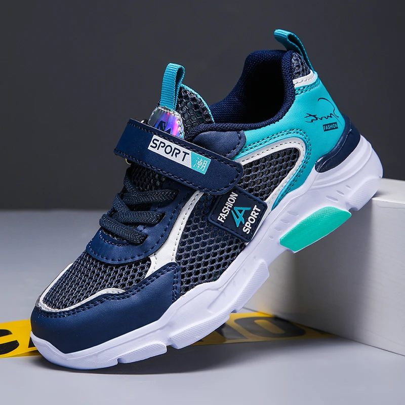 儿童童鞋男童6-12岁鞋子小孩春夏季爆款中大童跑步透气轻便运动鞋