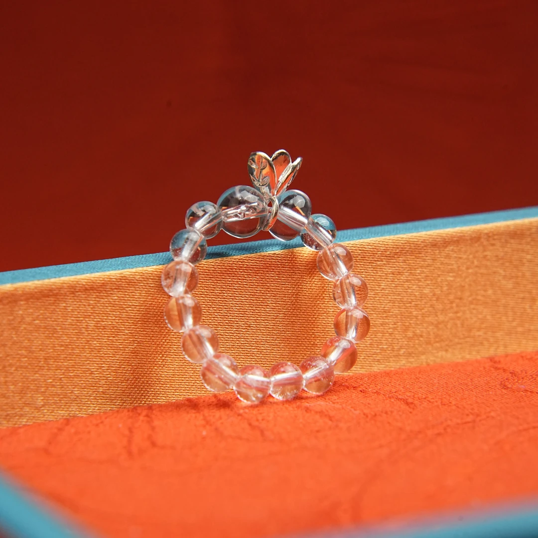 【观澜珠宝】水晶戒指 复古民族风藏式戒圈 多样发其一 2426