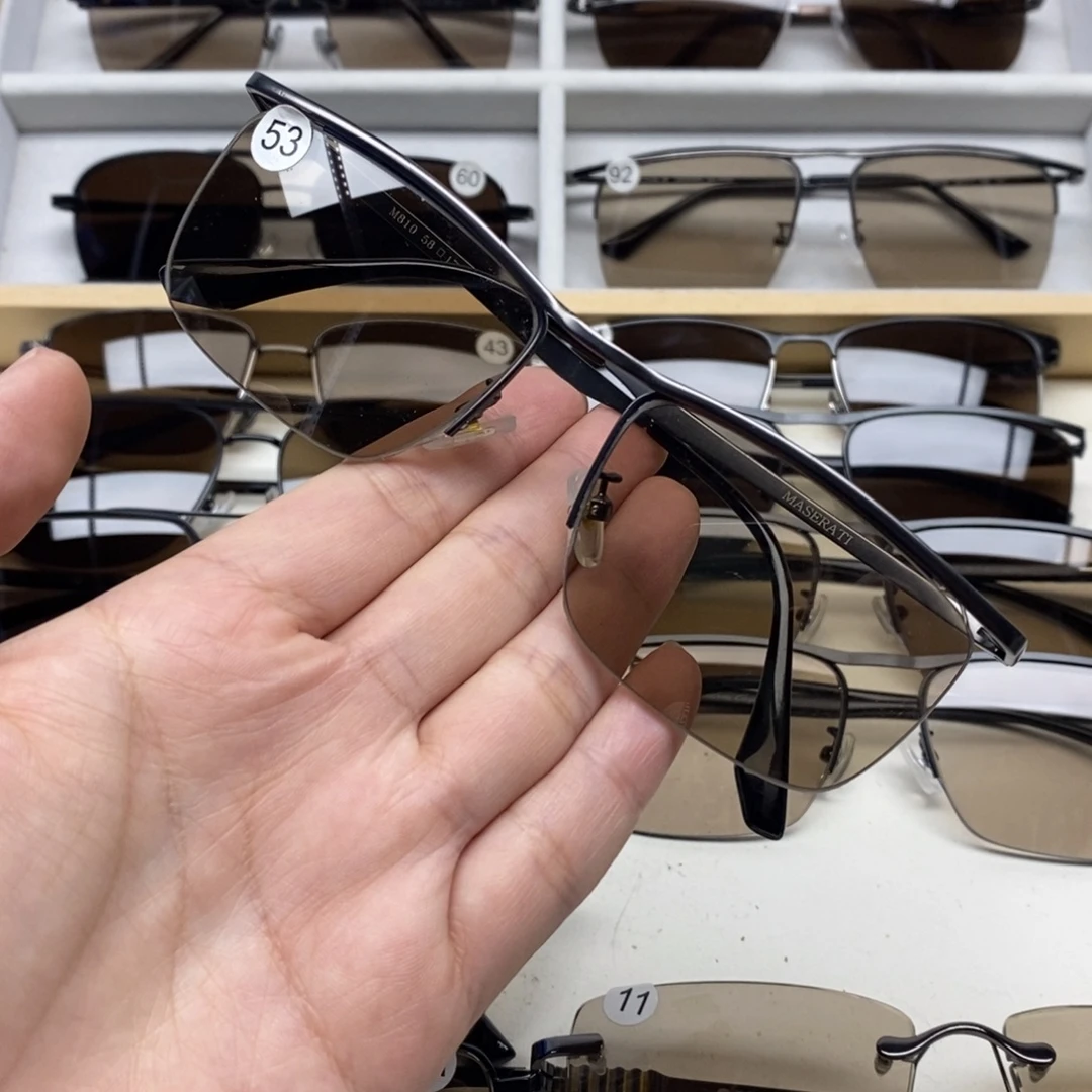 半框款天然水晶石头眼镜53