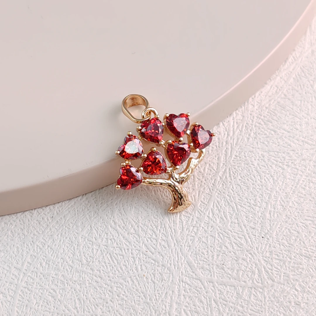 XUPING/旭平首饰 合金合成锆石吊坠 年终狂欢大树 GDX X000841207