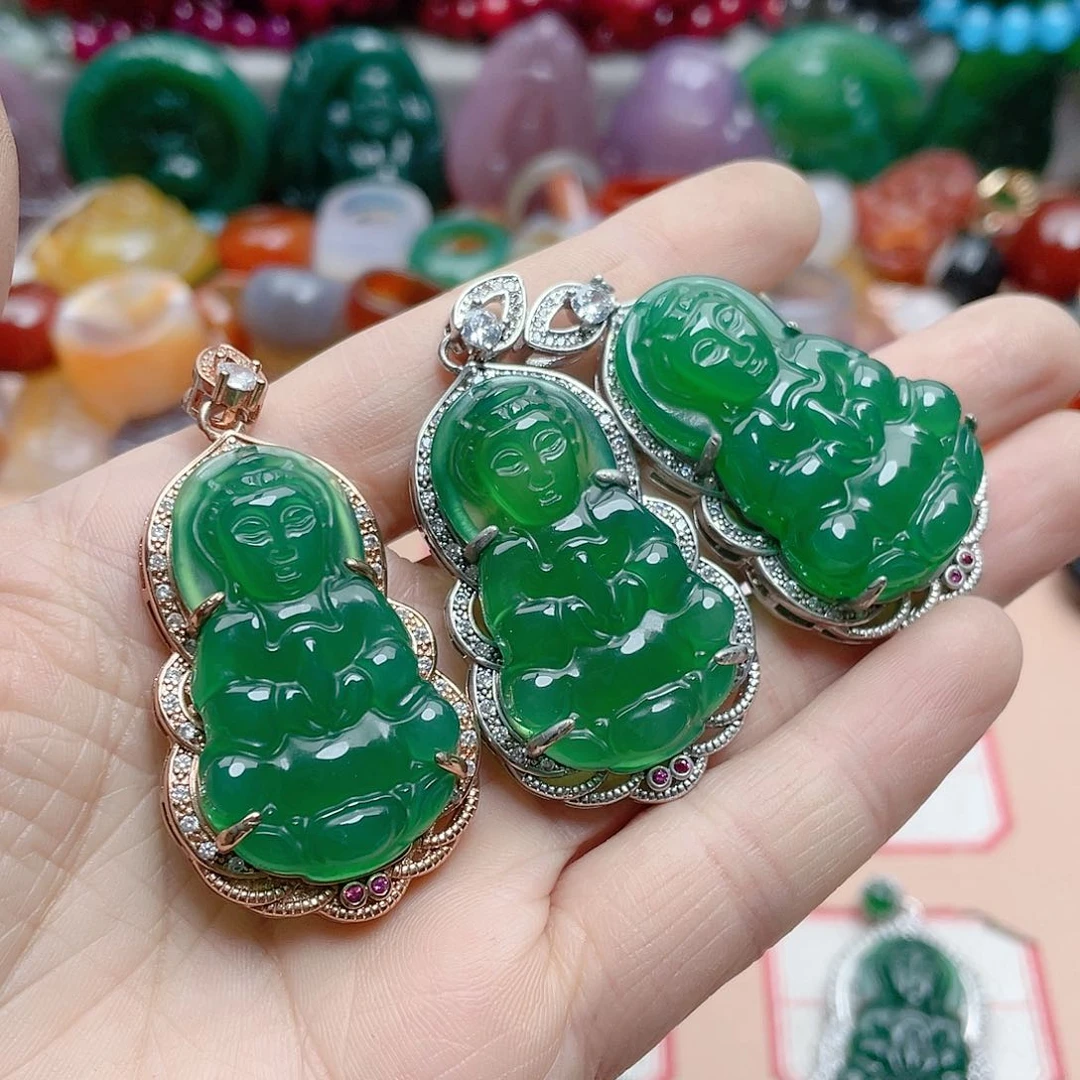 玛瑙/玉髓颈饰合金笑*