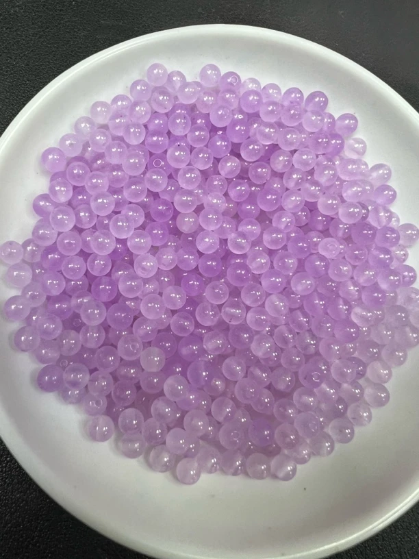 天然珠宝玉石 冰紫罗兰 Q274 4MM 100颗（赠弹力绳）