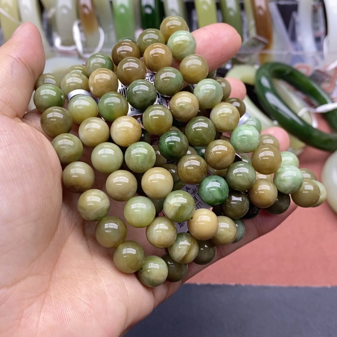 和田玉未镶嵌手串卡10