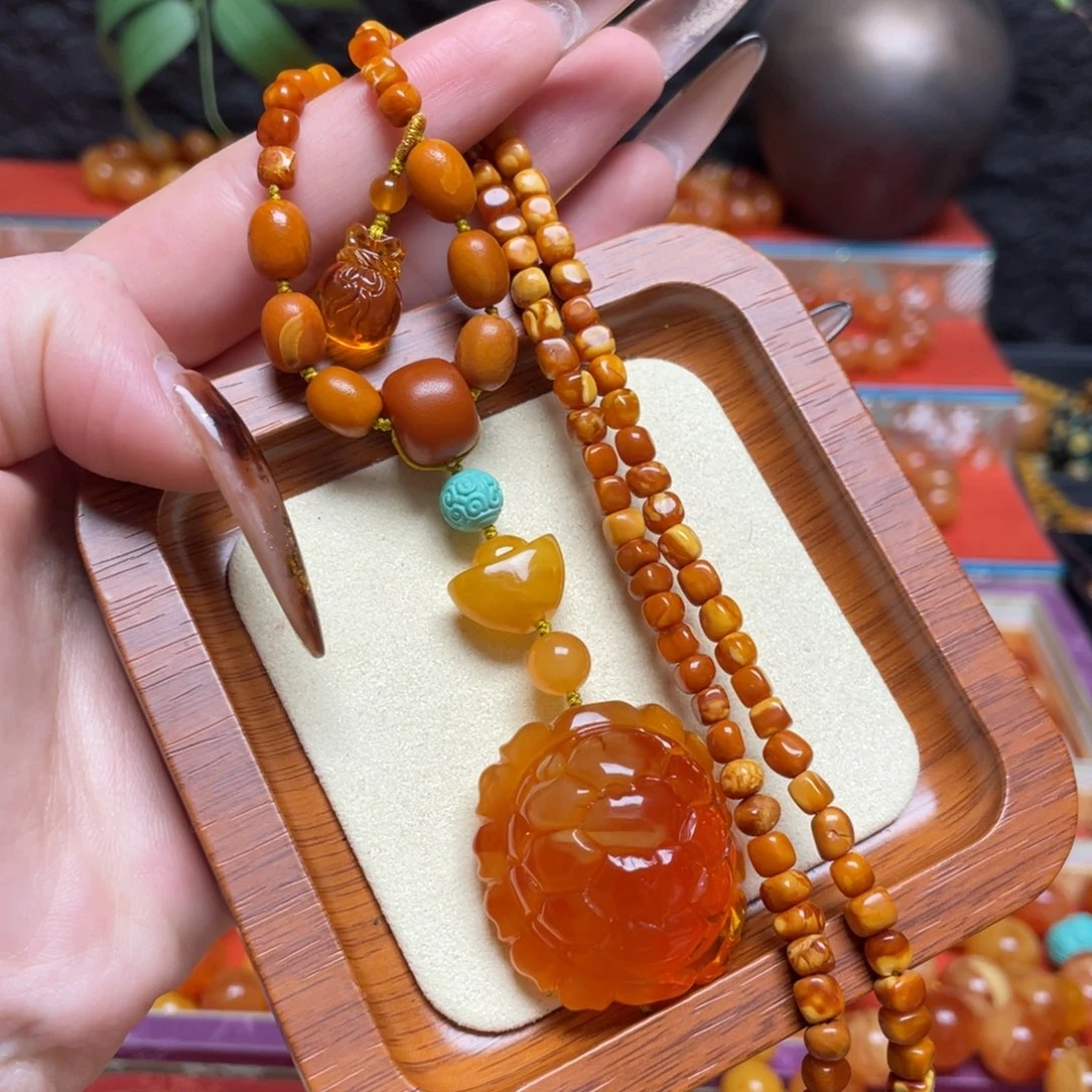 蜜蜡未镶嵌手链项链