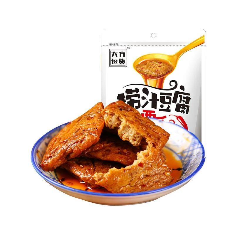 【推荐】大方逗货捞汁豆腐120g袋办公休闲零食麻辣爆浆豆腐干-H