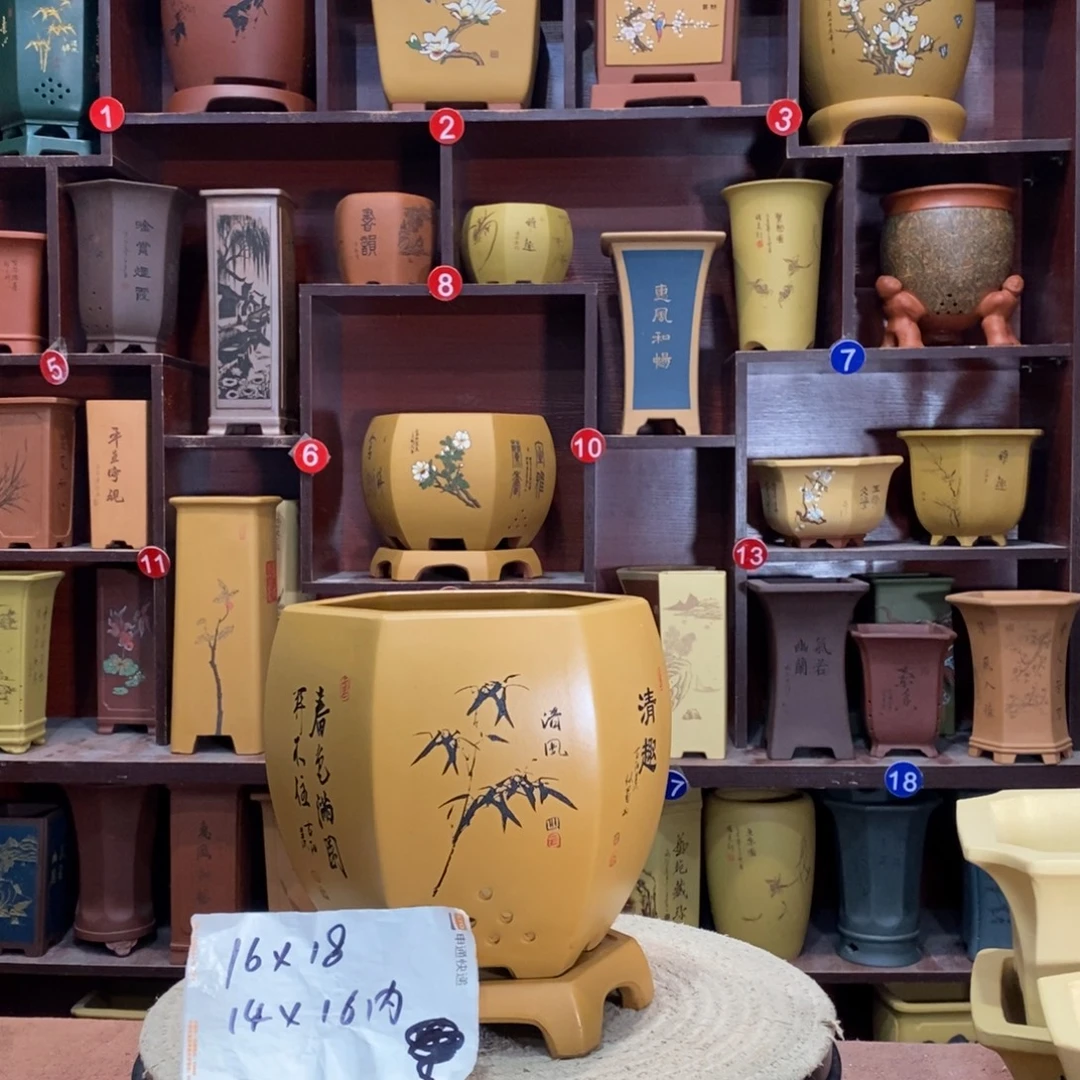 紫砂艺术紫砂花盆