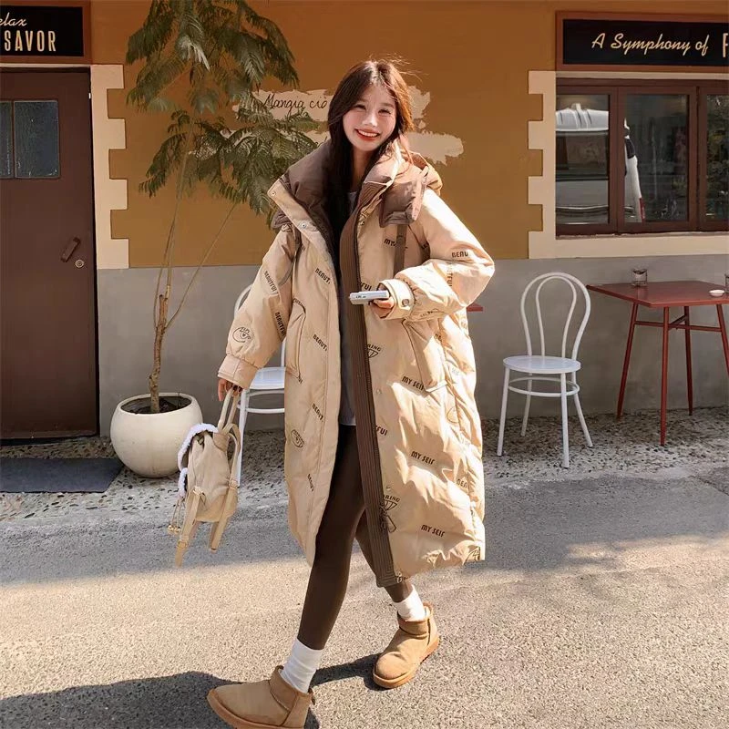 秋冬女款冬款冬装女士拼接短款拉链女亲子外套洋气毛领连帽