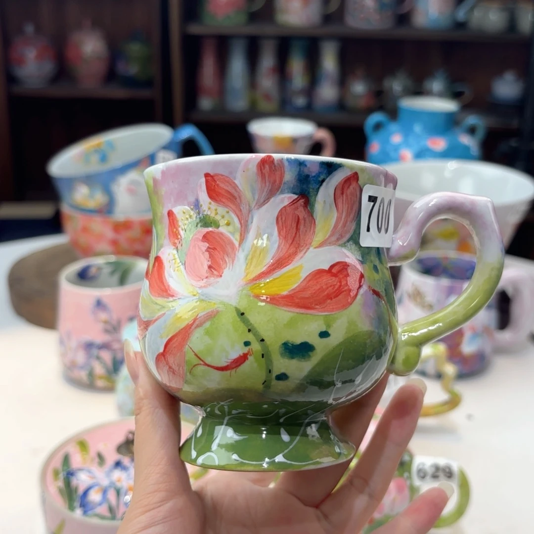 景德镇手绘高温釉下彩陶瓷茶具