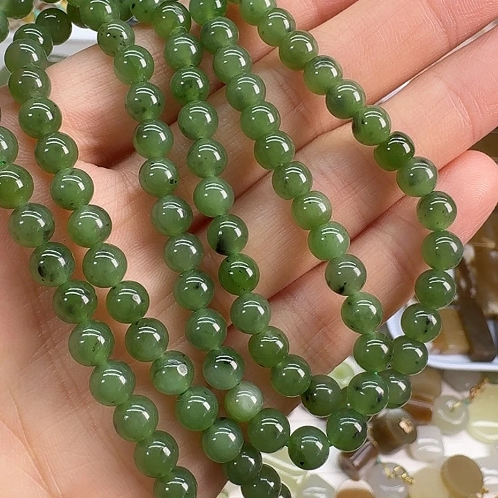 和田玉（碧玉）未镶嵌颈饰6mm