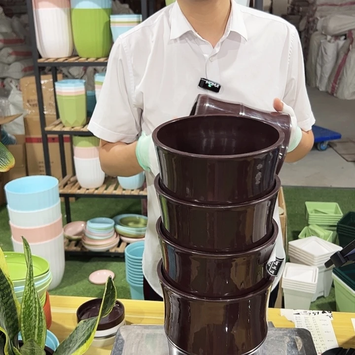 竹节口16.8高17咖色带托4个