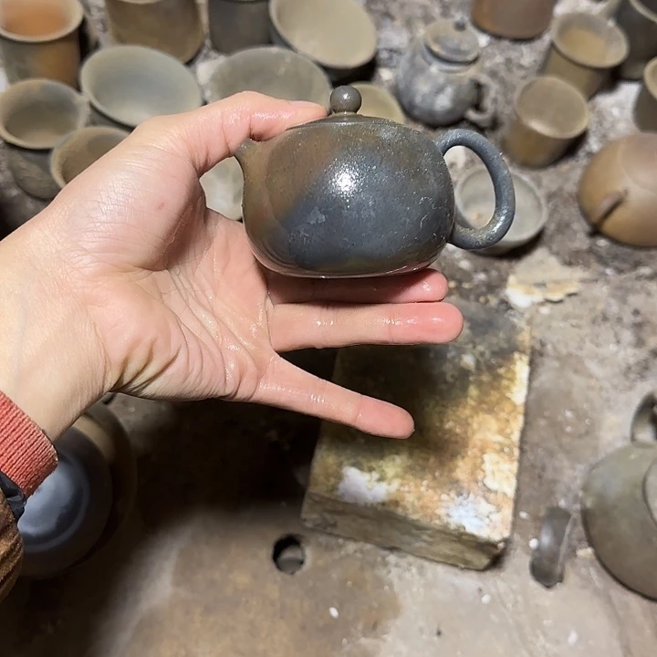 茶壶紫泥坭兴陶柴烧