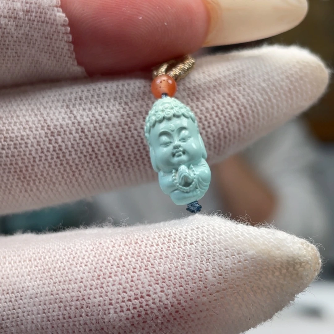 绿松石未镶嵌挂件