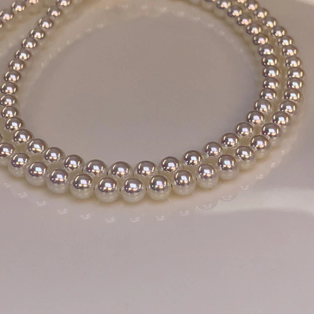 银S925镶嵌淡水珍珠颈饰