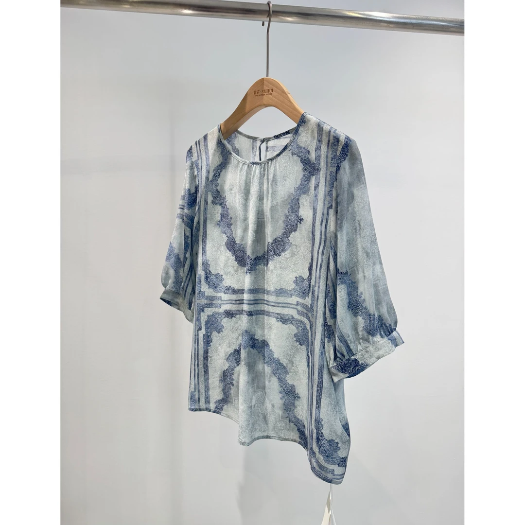 【张姐】桑蚕丝印花上衣 YJHY-H922352