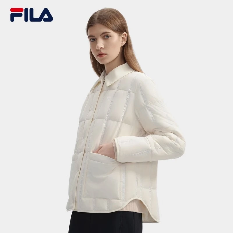 Fila/斐乐【杨幂同款】轻薄羽绒服女2024冬新鹅绒外套F11W443908F
