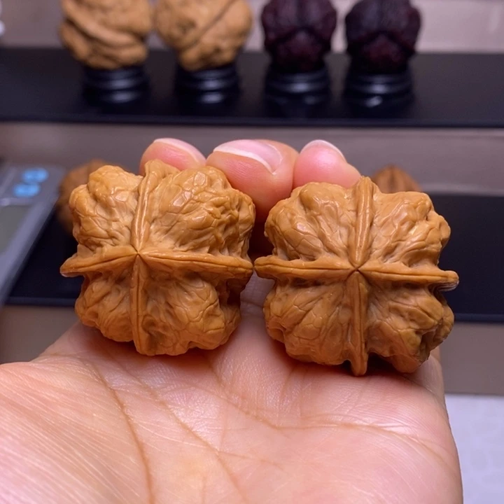 把件文玩核桃金尊八面蟾53