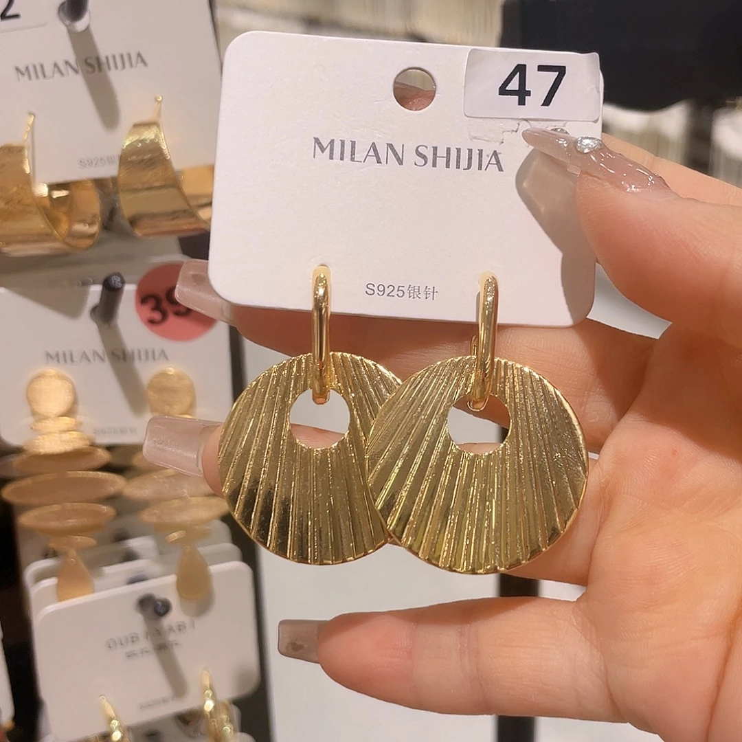 纯铜无合金时尚耳环