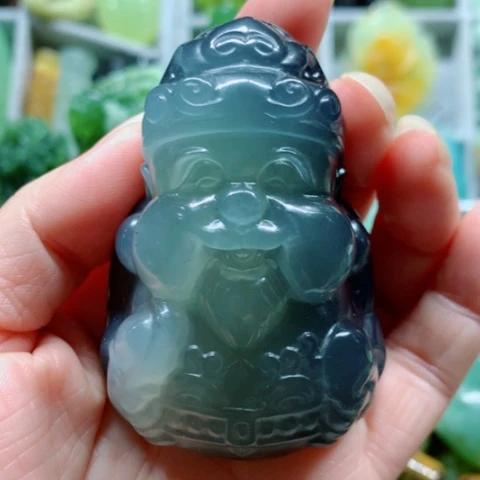蛇纹石玉未镶嵌手把件