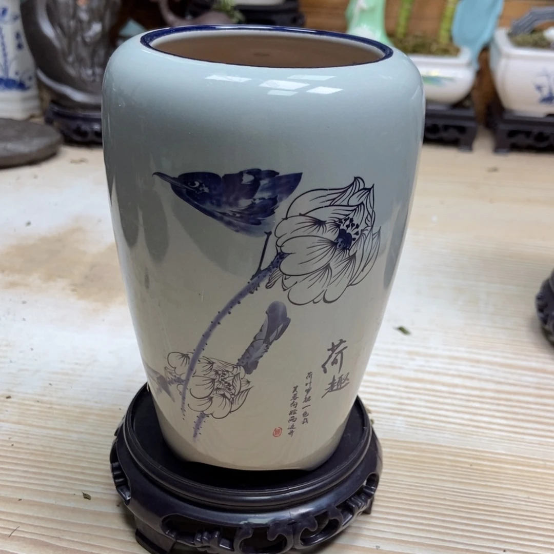 瓷片陶瓷花盆陶瓷艺术