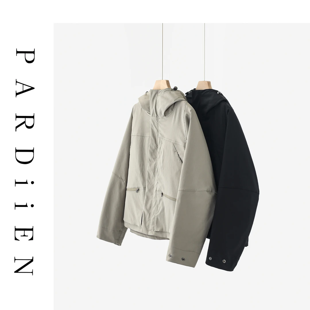 【北总严选】帕迪恩帝人短款立领连帽风衣外套779