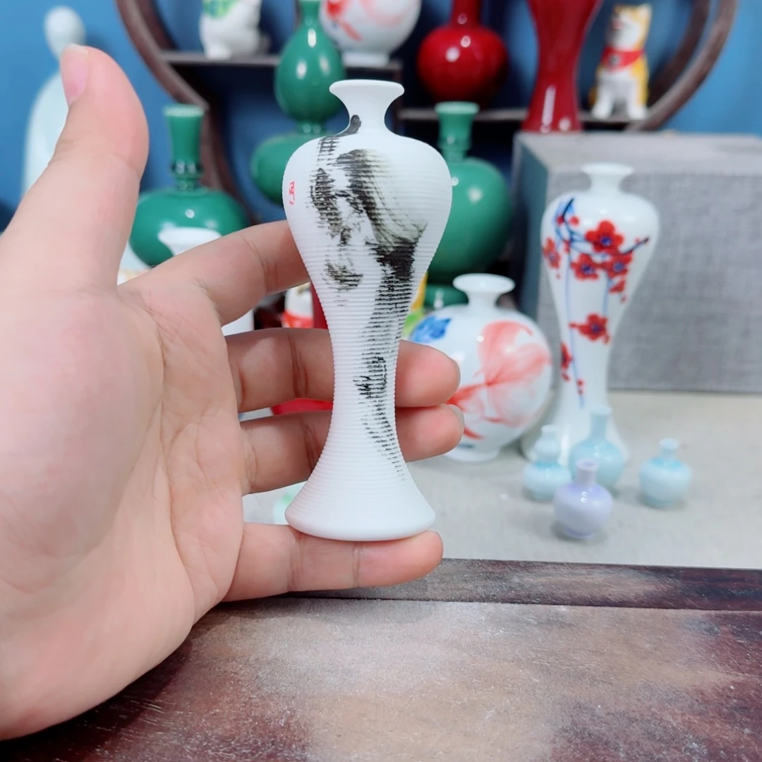 陶瓷手工小花器摆件