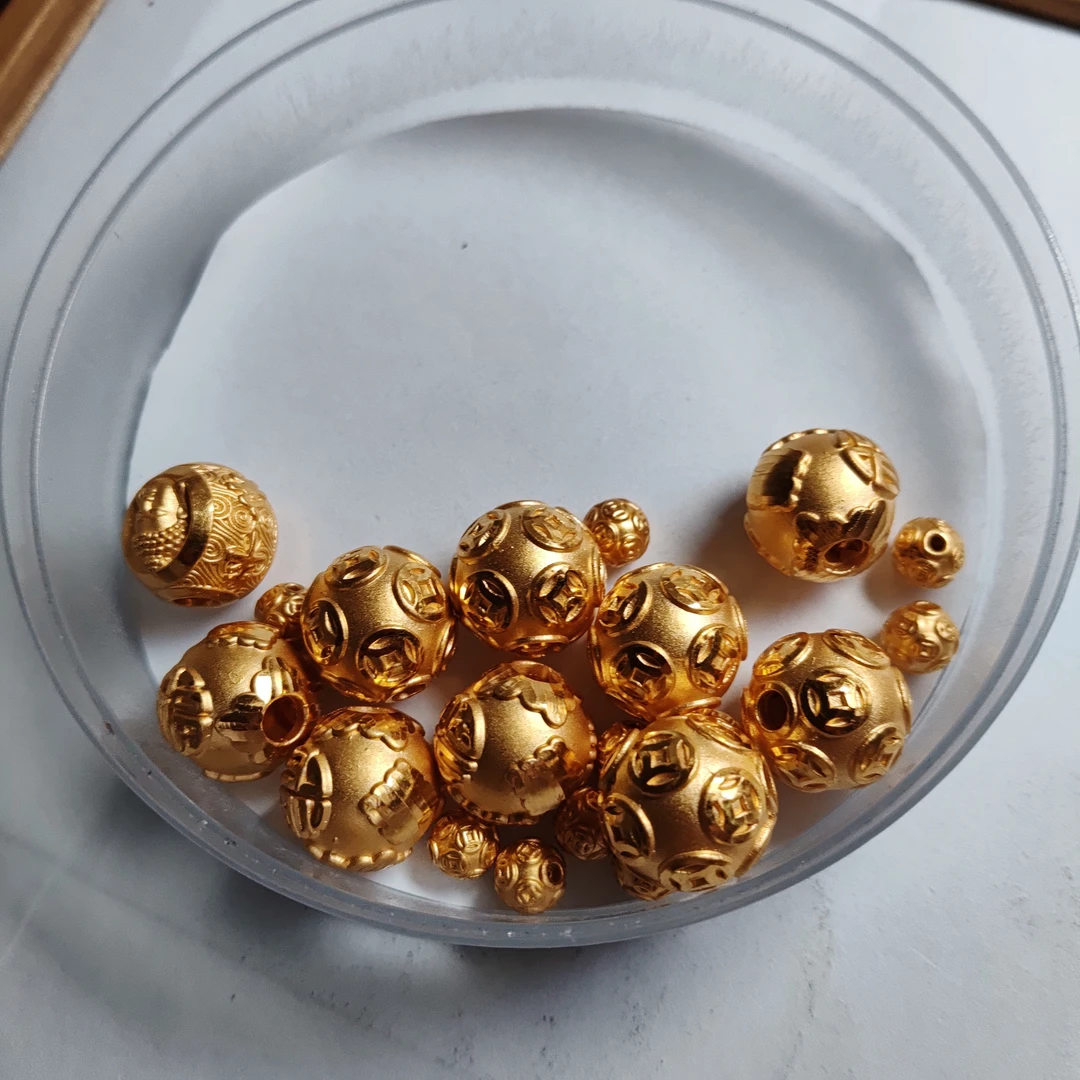 金元宝足金999貔貅珠子首饰