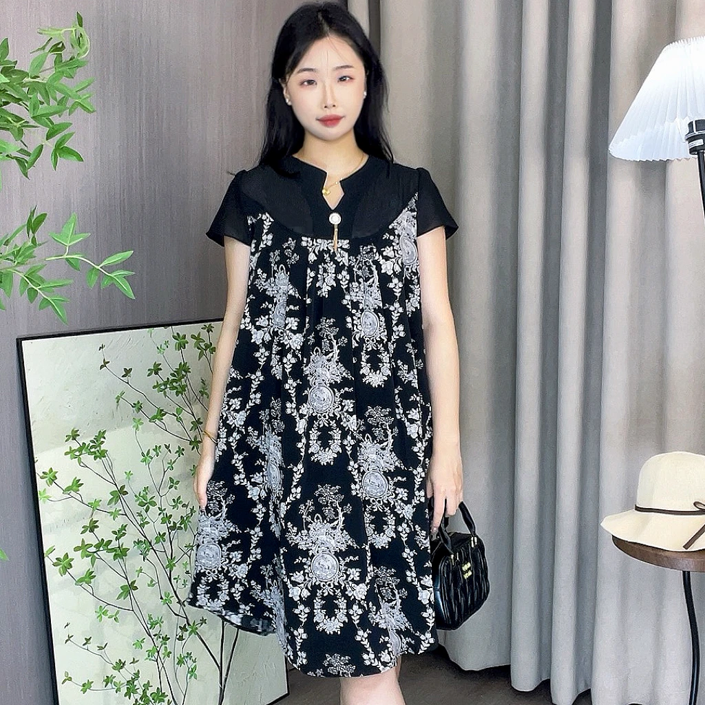 新款夏季国风洋气减龄气质显瘦连衣裙