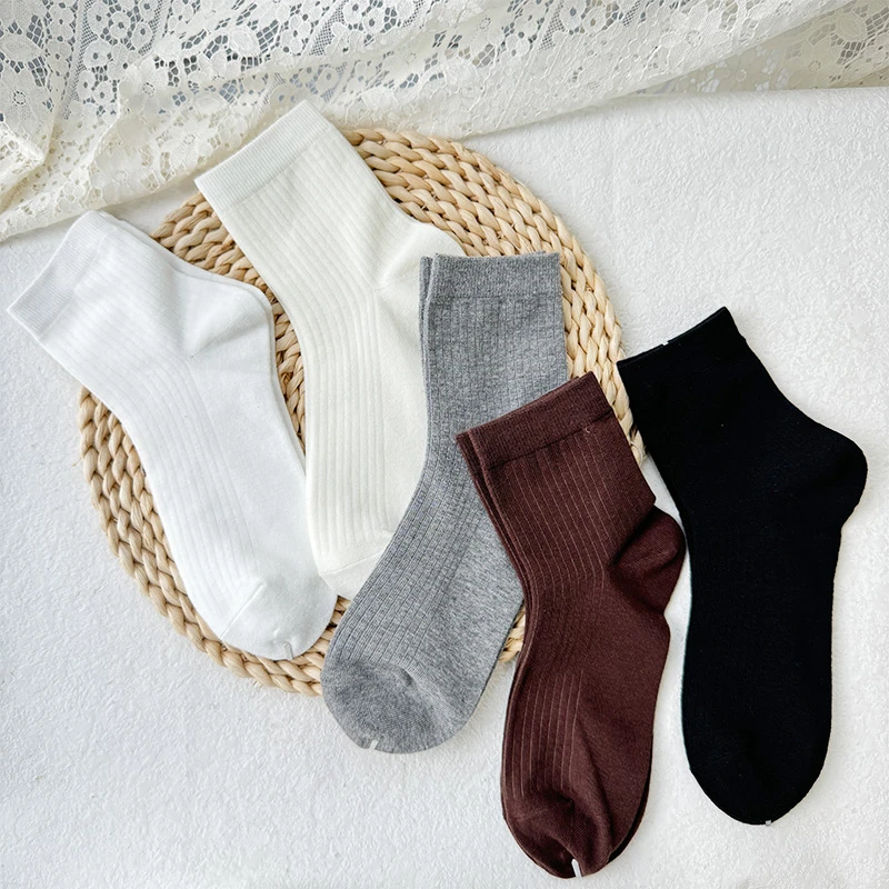基础纯色舒适女中袜组合款袜子纪念日百货162999013