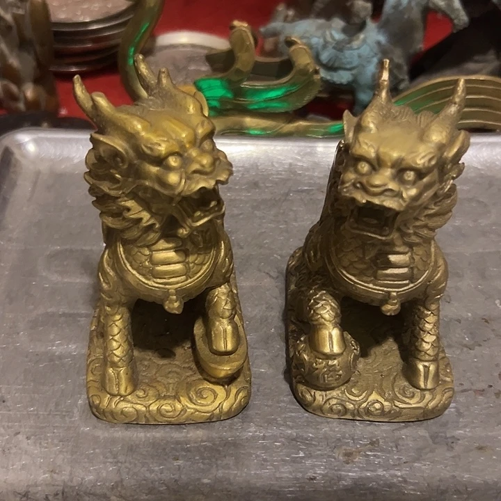 黄铜摆件，文房工艺品摆件