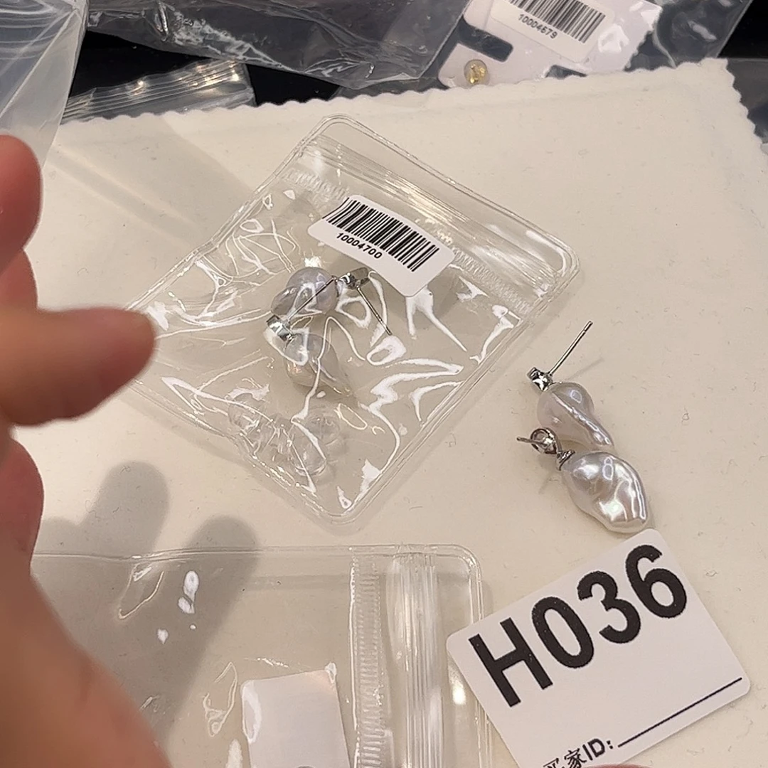 合金耳饰淡水珍珠