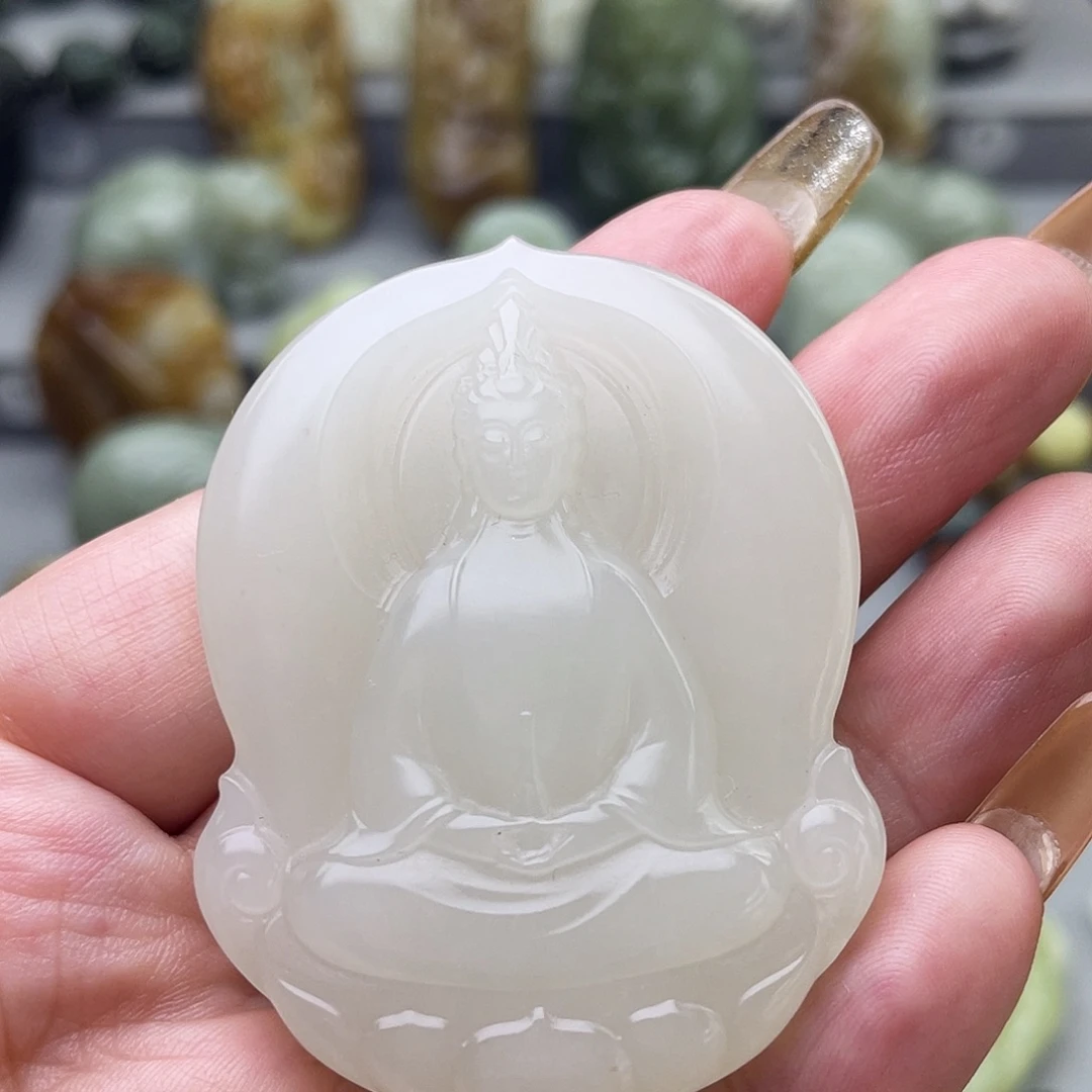 和田玉未镶嵌颈饰