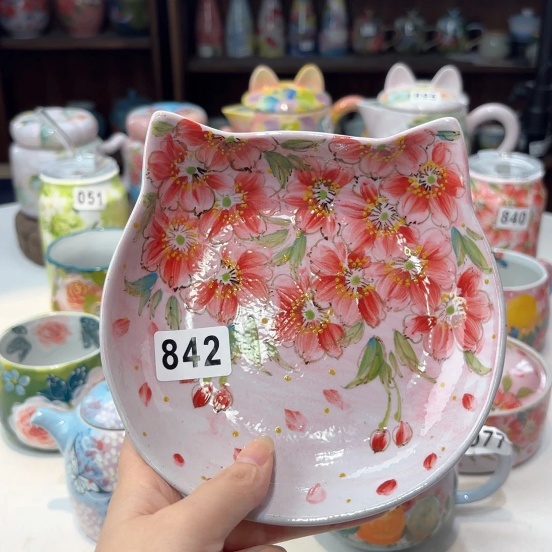 景德镇手绘高温釉下彩陶瓷茶具