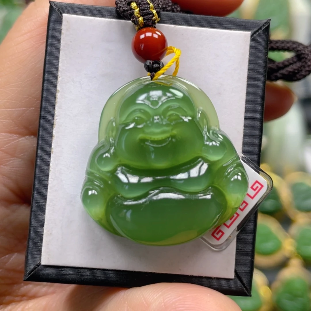 和田玉（碧玉）吊坠(不含链)未镶嵌