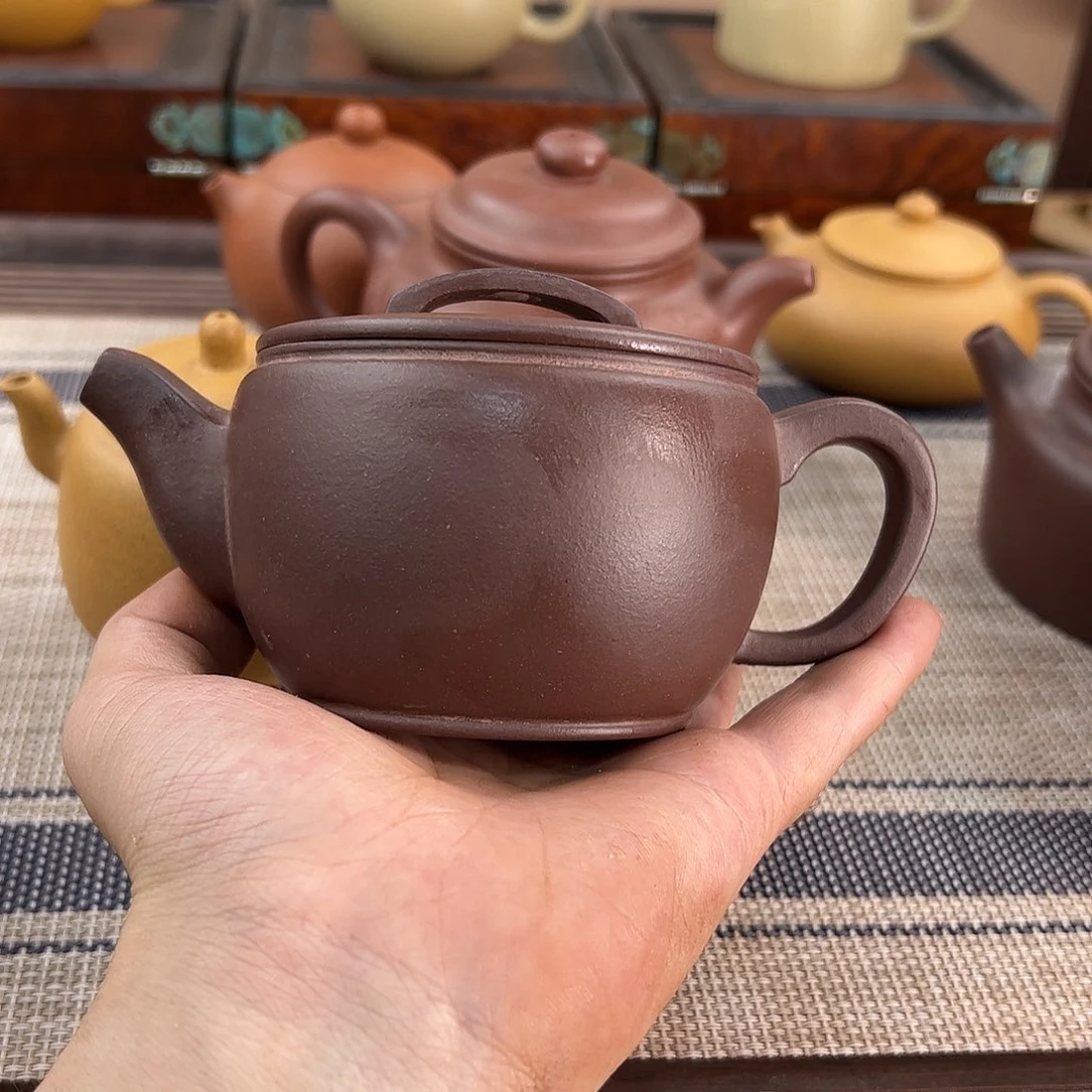 茶壶紫砂紫泥汗瓦