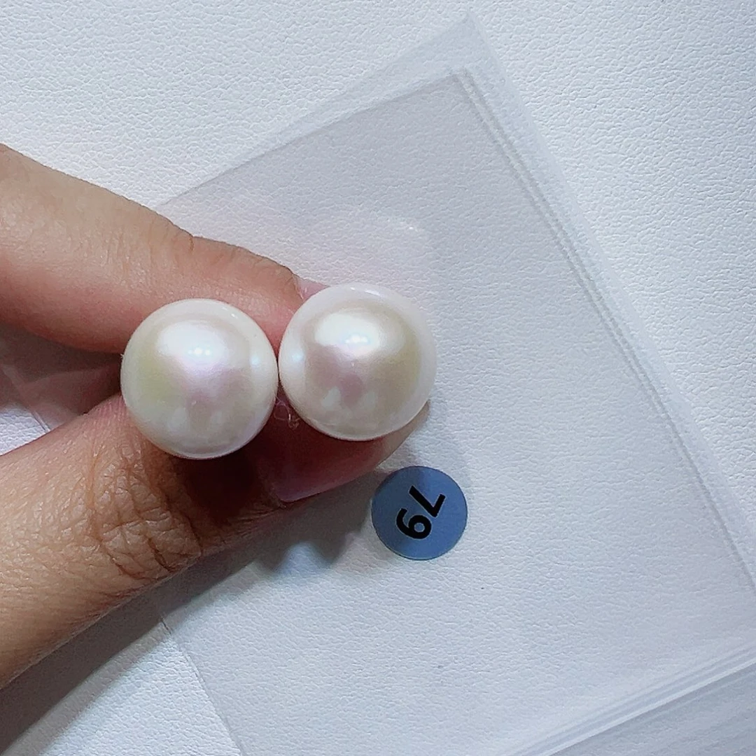 银S925镶嵌耳饰淡水珍珠