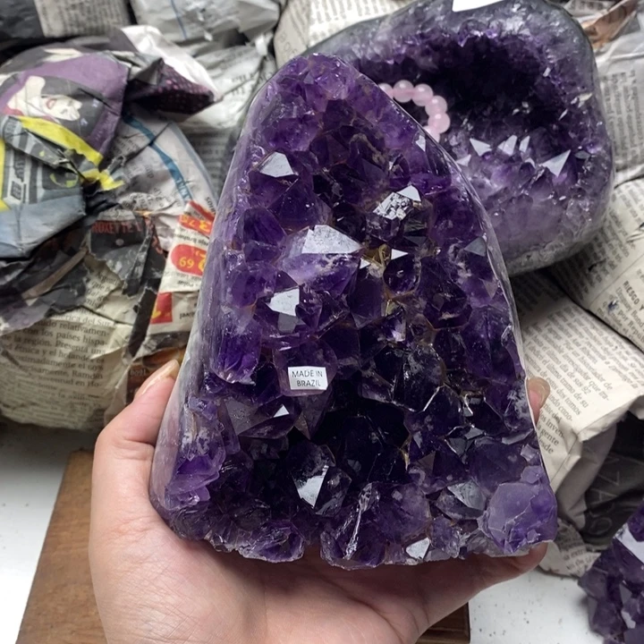 紫晶珠宝半成品未镶嵌