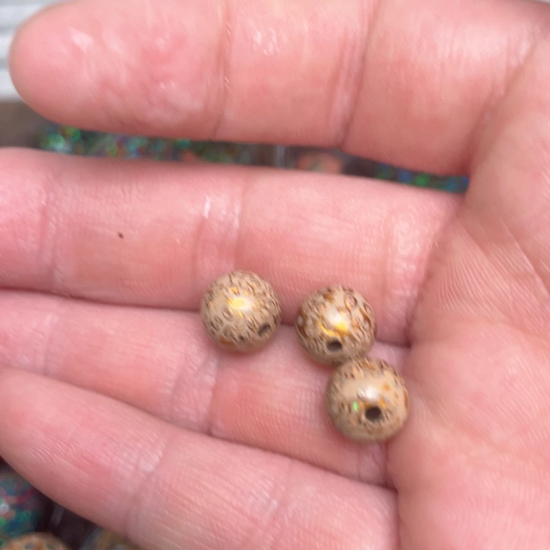 大漆手作工艺珠子08