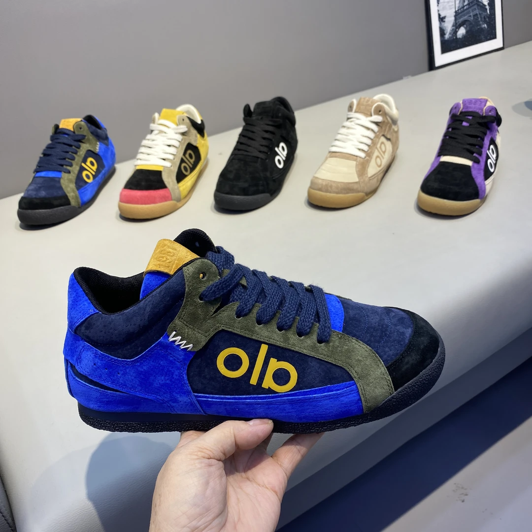 男士透气阿甘鞋秋季时尚百搭休闲鞋系带磨砂皮面低帮拼色软底潮鞋