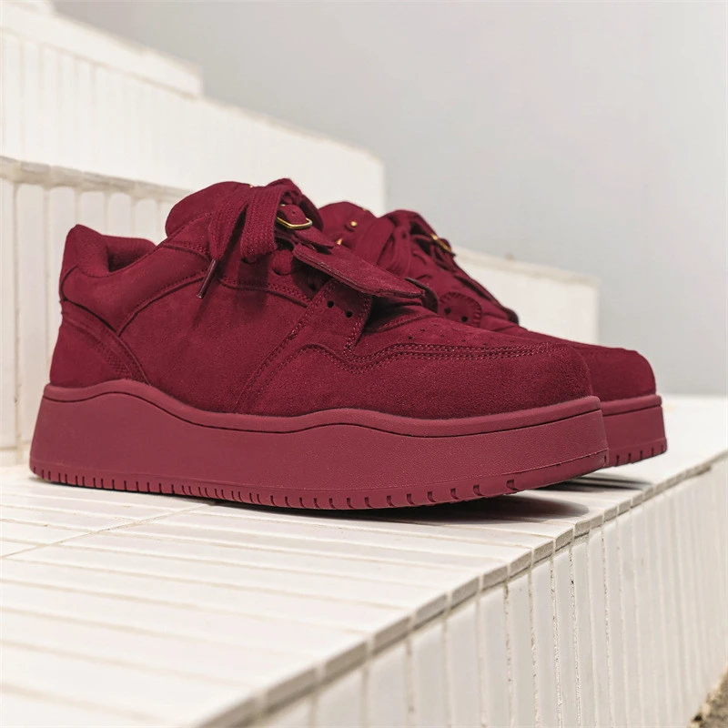 Veselovska【丝绒革命】原创复古面包鞋男安可拉明星同款网红鞋子