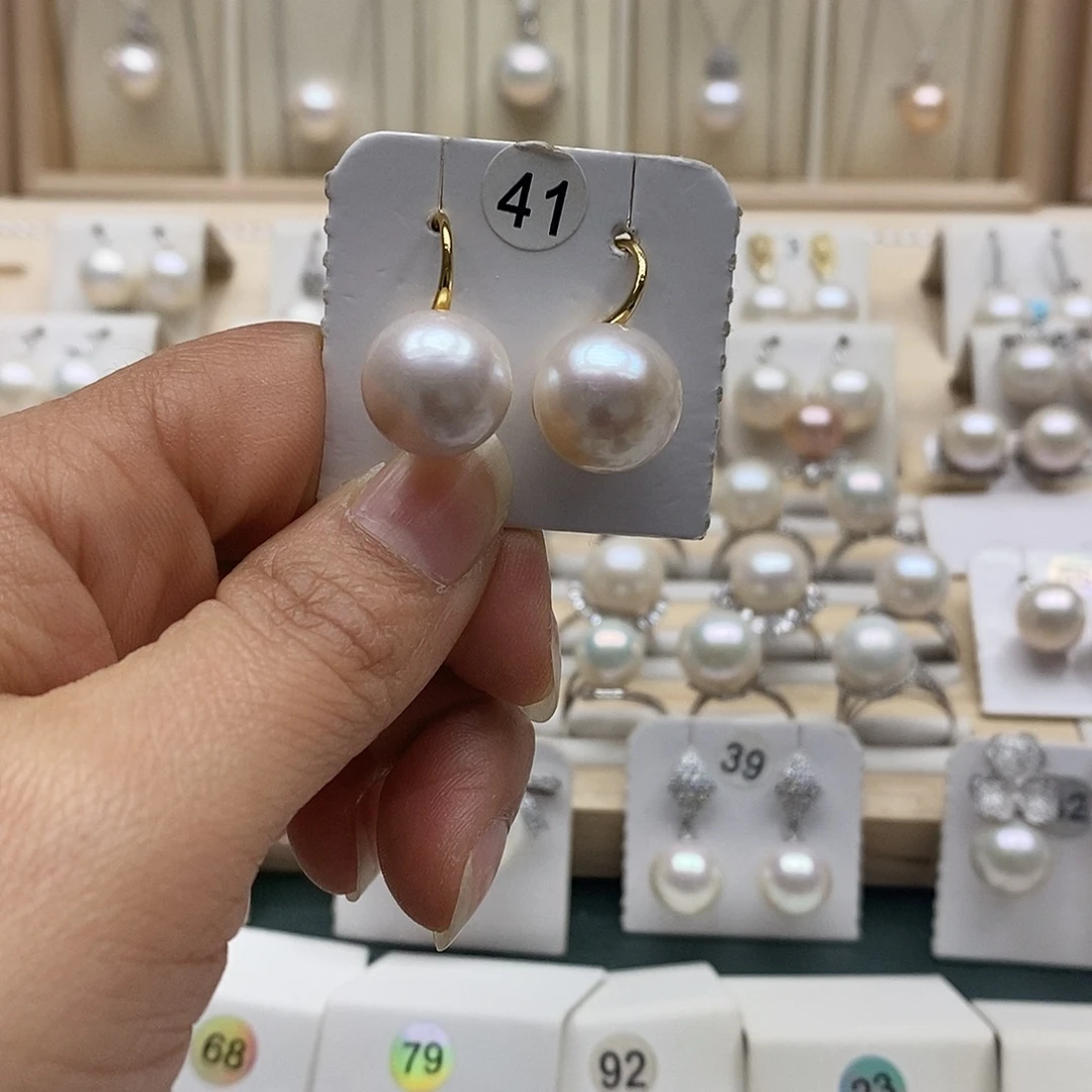 银S925镶嵌淡水珍珠颈饰