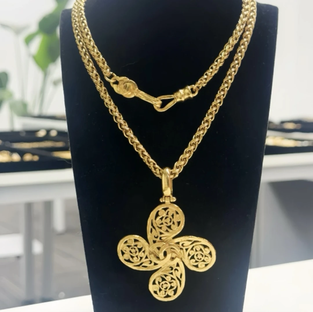 95新 Chanel/香奈儿 Chanel vintage香奈儿捕梦网项链