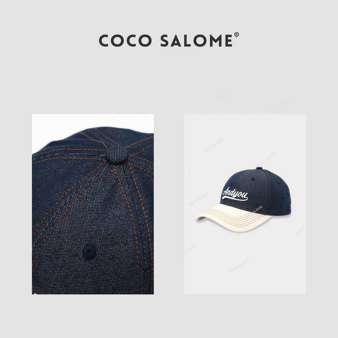 COCO SALOME【柏林】春夏时尚百搭拼色刺绣棒球帽BQ1831