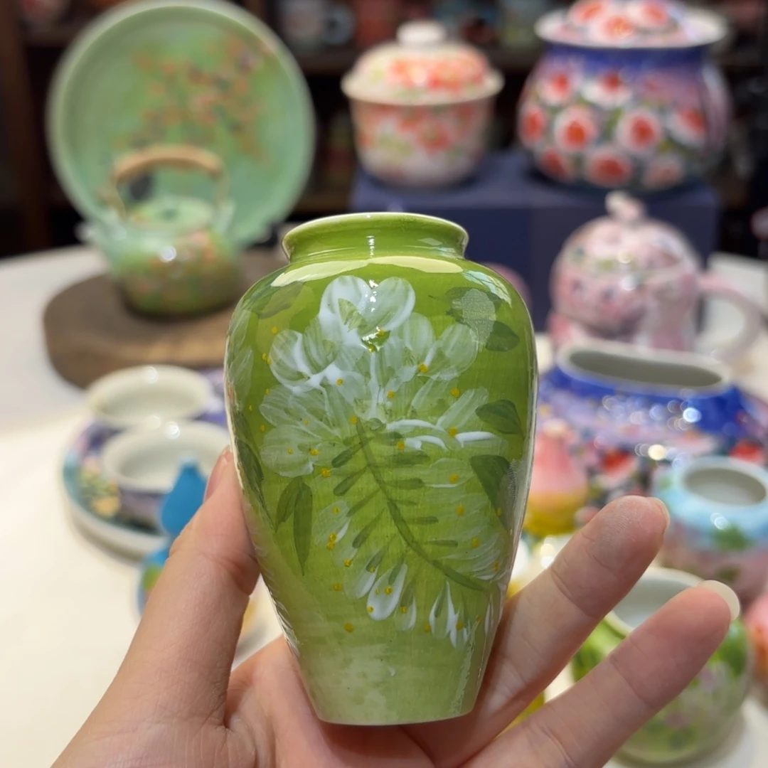 景德镇手绘高温釉下彩陶瓷茶具