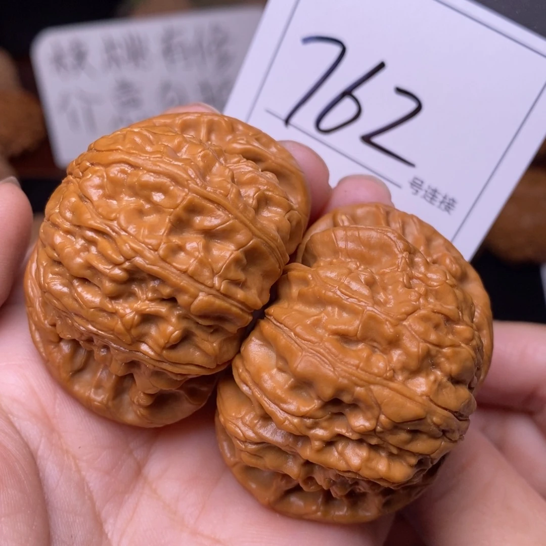 把件文玩核桃762闷尖白狮子头4.9