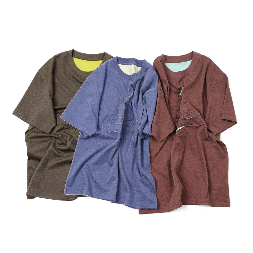 【星球刺绣休闲T恤】DC5ZA0234舒适设计感刺绣打底半袖T恤