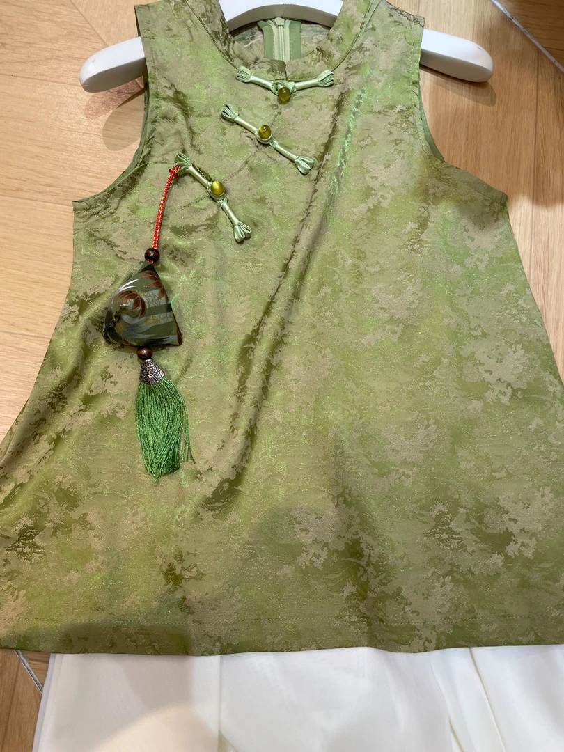 国风暗花裙子套装