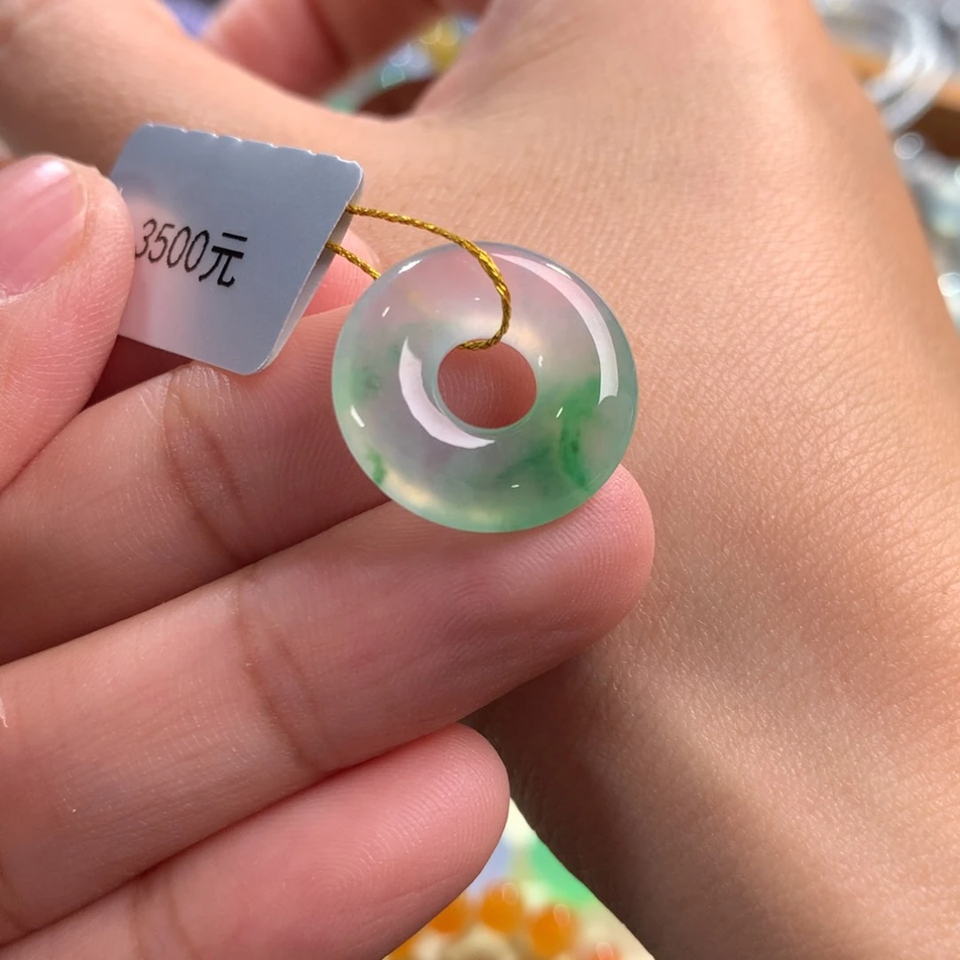 翡翠手链未镶嵌卡18～3.6